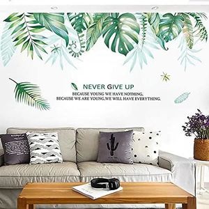 Stickers Muraux Plantes Vertes-Aquarelle-Sticker Mural Pour Le  Salon-Feuilles Tropicales-Diy-Grandes Feuilles Vert[x1362] - Cdiscount  Maison