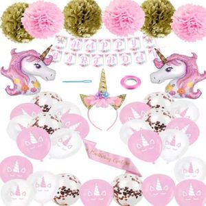 Decoration Anniversaire Licorne Cdiscount Decoration Anniversaire Licorne Cdiscount