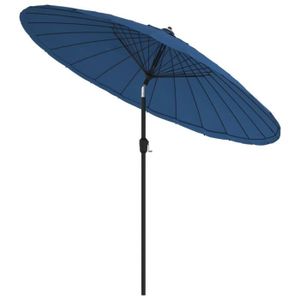 PARASOL BET Parasol d'extérieur avec mât en aluminium 270 cm Bleu azuré BET9306191828517