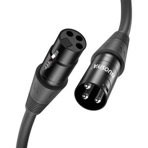 CÂBLES - JACK Cable Xlr 2M 2 Paquet Cable Microphone Xlr Male Fe