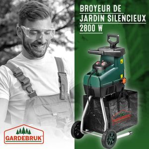 BROYEUR - ACCESSOIRE GARDEBRUK® Broyeur de jardin silencieux végétaux 3