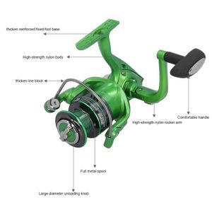 MOULINET LAN MX Spinning Fishing Reels Puissant corps en mé