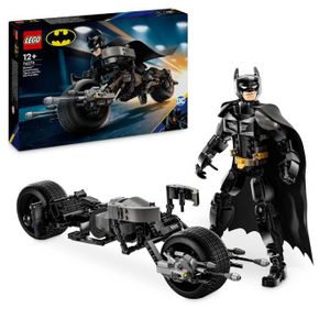 ASSEMBLAGE CONSTRUCTION LEGO® DC Batman 76273 La figurine de Batman à construire et la moto Bat-Pod
