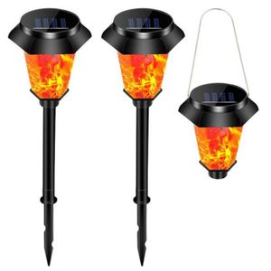 LAMPE DE JARDIN  Leytn® 2 Pcs Lampe de jardin solaire 12 LED Lumièr