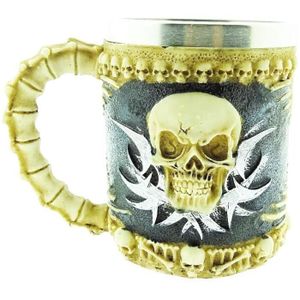 Verre à bière - Cidre Verre A Biere - Limics24 - Skull Bones 3D Devil Sk
