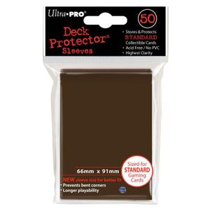 CARTE A COLLECTIONNER 50 Pochettes Standard solid Ultra Pro Marron