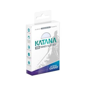 CARTE A COLLECTIONNER Pack 100 Katana Inner Sleeves Ultimate Guard - Tra