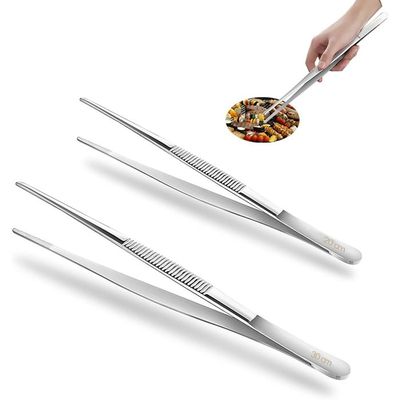 Pince De Cuisine En Bois D'olivier 30 Cm - Acier Inoxydable 304 - Marque Chstarina - Neuf