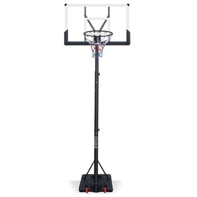 KM-Fit Panier de Basket Réglable 135–305 cm | Support de Basket Mobile avec Roues & Rangement Ballon | Panier Extérieur pour Enfants & Débutants KM-Fit Panier de Basket Réglable 135–305 cm | Support de Basket Mobile avec Roues & Rangement Ballon | Panier Extérieur pour Enfants & Débutants