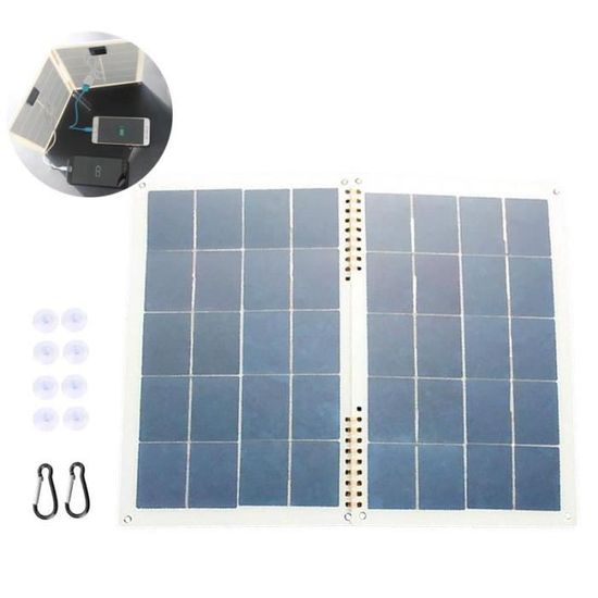 Panneau solaire portable 200w pour la centrale électrique, chargeur solaire  pliable 24V avec support réglable, connecteur