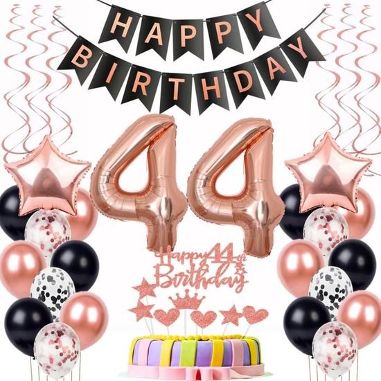 Or 44 Ans Anniversaire Rideau Métallique,Ballon 44 Ans