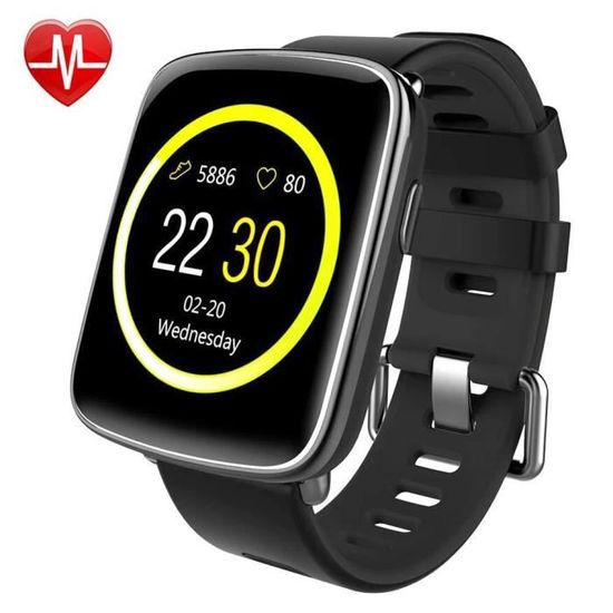 Montre Connectée pour iPhone et Android,Willful SW018 Smartwatch étanche IP68 Montre Sport (Podomètre,Cardiofréquencemètre,Sommeil)