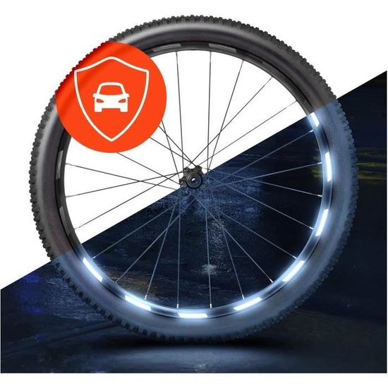 Jeu De 6 Réflecteurs Pour Vélo - Catadioptres Avant/arrière Et Rayons - Compatible Enfants, Adultes, VTT, Vélo électrique