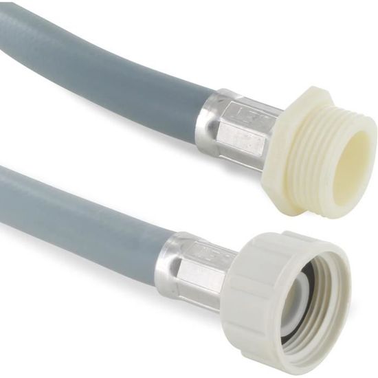 Raccord G1/2 Rallonge Tuyau Douche Argenté - 31CM - Acier