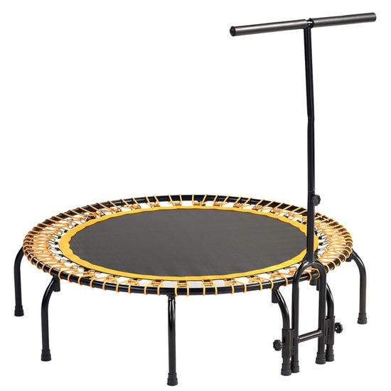Kangui Mini Trampoline Fitness FitBodi 100/120 Cm – Qualité Pro, Barre Amovible, Élastiques Sport, Certifié CRITT, Idéal Cardio & Remise En Forme
