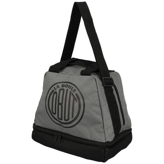 Pétanque Obut Sacoche boules pétanque Sac reporter 6 boules gris noir Pétanque Obut Sacoche boules pétanque Sac reporter 6 boules gris noir