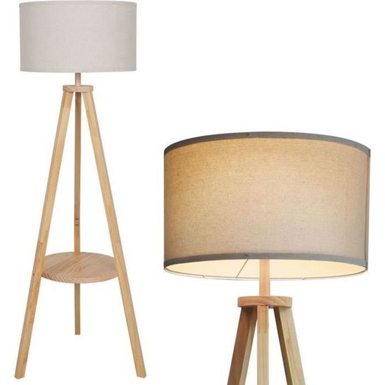 Lampadaire Sur Pied Salon 12W Lampadaire Led Avec 4 Couleurs 6 Niveaux De Luminosité Réglable 1H