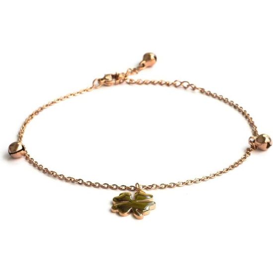 JeweBella Bracelet de Cheville Fee Bohèe Réglable Chaîne de Cheville