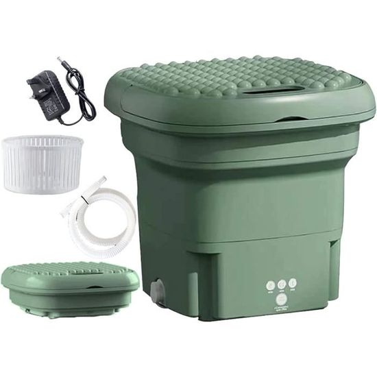 Mini machine à laver de camping 13 l 1,8 kg 2 en 1 avec essoreuse, petite machine à laver pour chaussettes, sous-vêtements, vêtements de bébé, serviettes, voyage, voiture de tourisme, dortoir Mini machine à laver de camping 13 l 1,8 kg 2 en 1 avec essoreuse, petite machine à laver pour chaussettes, sous-vêtements, vêtements de bébé, serviettes, voyage, voiture de tourisme, dortoir