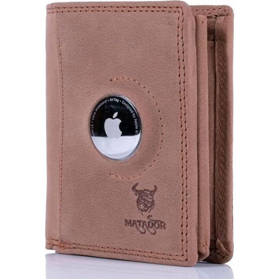 Portefeuille Porte-passeport Cuir Marron Foncé Homme Femme Protection RFID Abyss Neuf