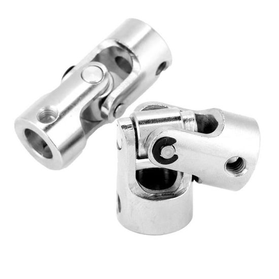 2 Coupleurs à Bride M4 - Pour Moteur électrique - Diamètre Intérieur 12mm - En Fer Galvanisé - Accouplement D'arbre