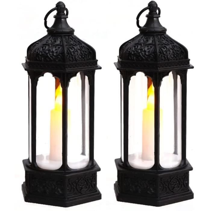 Olde Brooklyn Lanternes LED Aluminium à Piles Dimmable