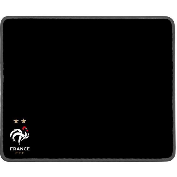 KONIX - Tapis de Souris Fédération Française de Football - 32 x 27 cm - Noir