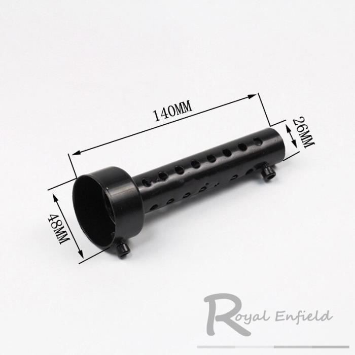 Silencieux Universel DB Killer Pour Moto - 35-60 Mm - Noir/Argent | Réducteur De Bruit Pour Pot Échappement