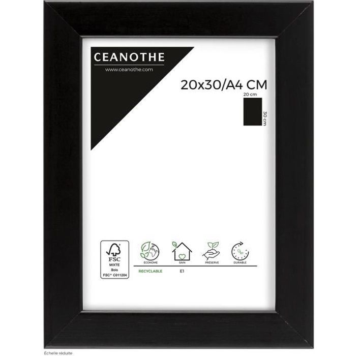 ARTOS Cadre Bois 40x50 cm-Noir