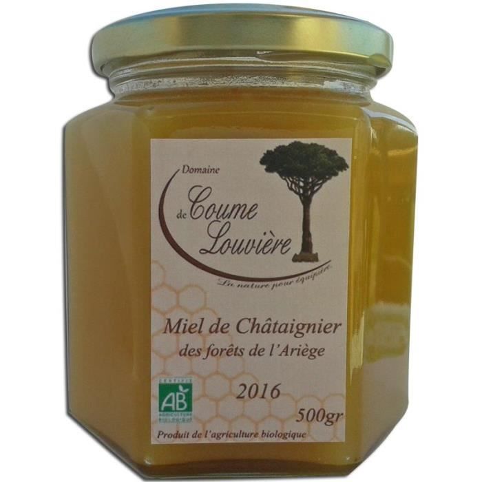 Miel de châtaignier Bio des forêts de l Ariège 500 g