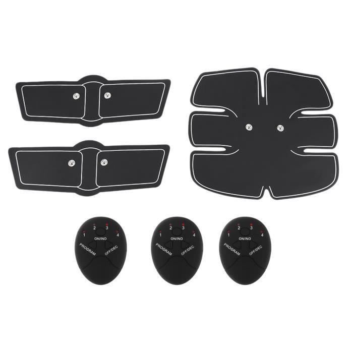 Black Friday! ! Electrostimulateur Appareil de Musculation Abdominaux Bras Cuisses Ceinture abdo Gel Pad Appareil de Fit~YJ9052