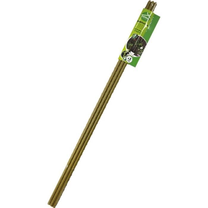 Tuteur acier recouvert de pvc wintutor taupe 0,8 x 90 3