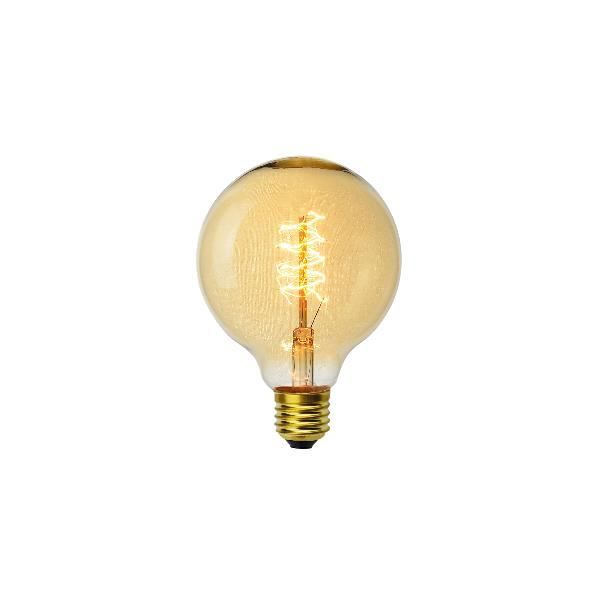 Ampoule décoart incandescente vintage Edison G95 globe 40W E27 2350K