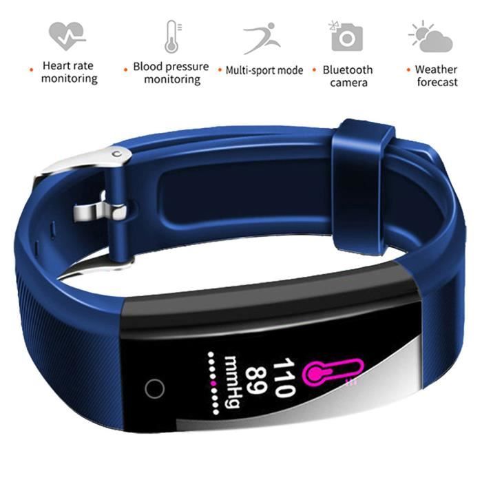 ZJCHAO Bracelet intelligent W6 Bracelet Intelligent Montre de Sport de Nombre de Pas Saine Moniteur de Fréquence Cardiaque