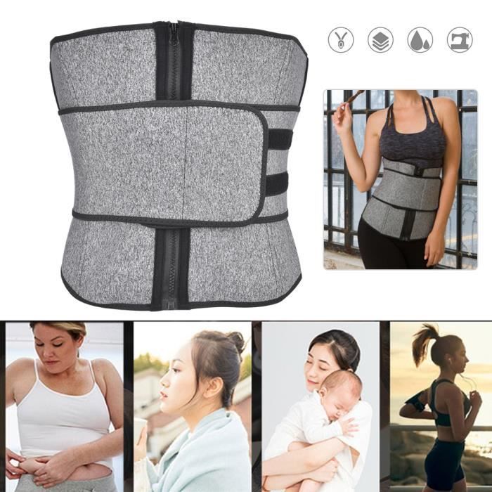 VGEBY Support de taille Femmes taille soutien corps Shaper taille formateur abdomen minceur ceinture ceinture de remise en forme(M )