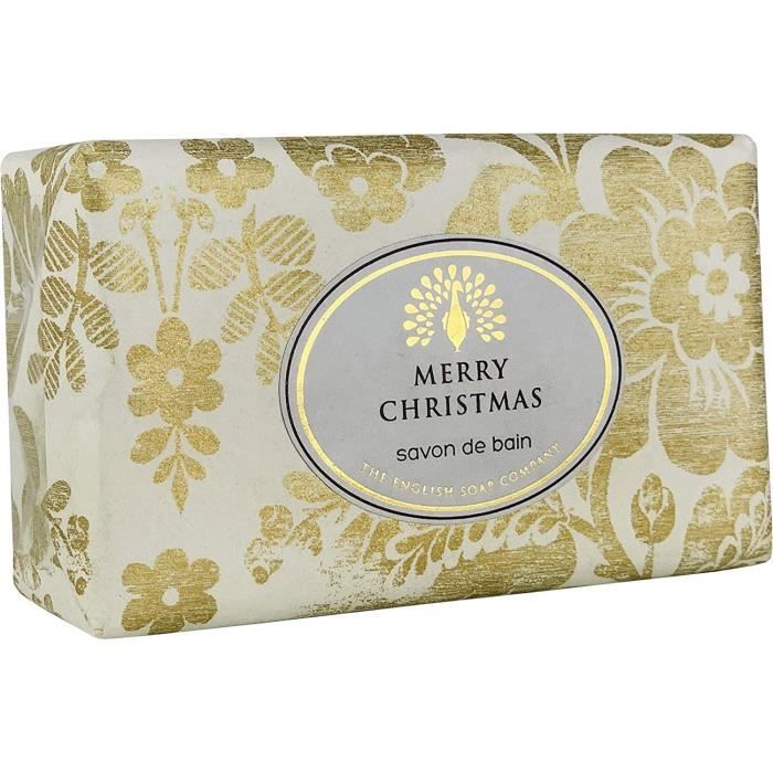 Savons et nettoyants pour les mains The English Soap Company, Vintage Winter Flowers Wrapped Shea Butter Soap - Moisturi 781856