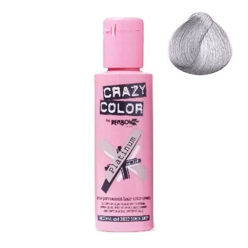 Coloration cheveux semi-permanente CRAZY COLOR PLATINIUMPour un look FUN et des cheveux aux couleurs vives et originales !Les