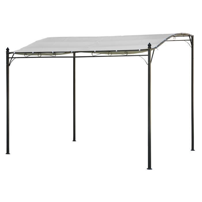 Pergola murale 3 × 2,5m NICE beige
