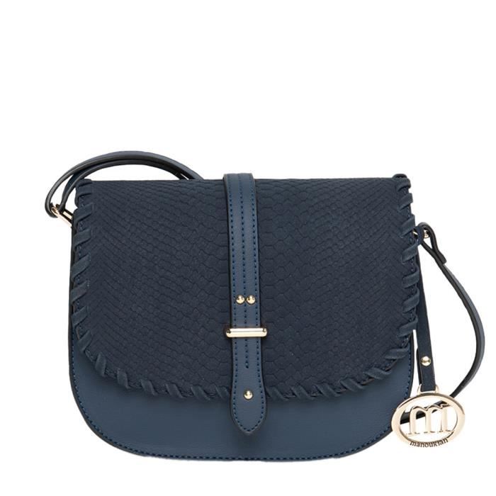 Sac bandoulière Marine Femme Manoukian Flo