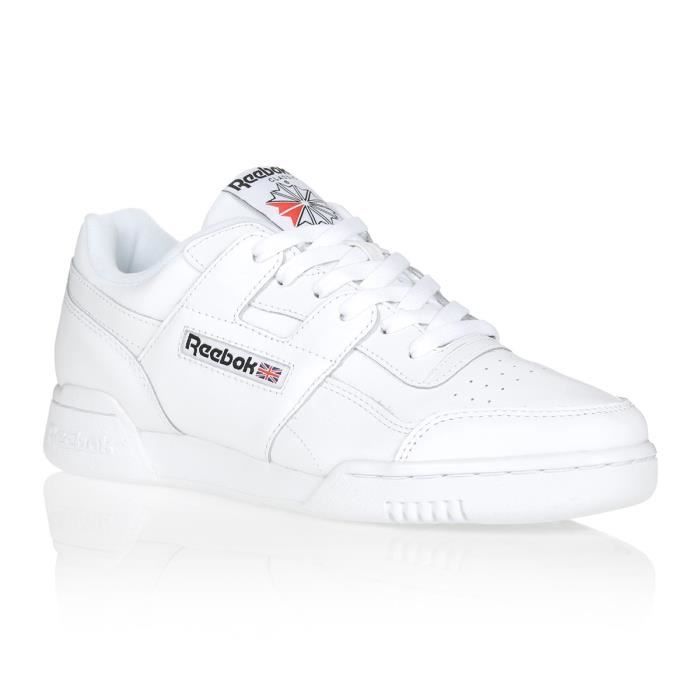 Basket Reebok WORKOUT PLUS Blanc/Noir