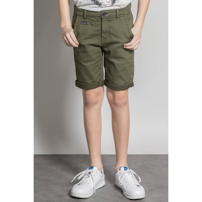 DEELUXE Short slim jogg jean TRADEL Kaki