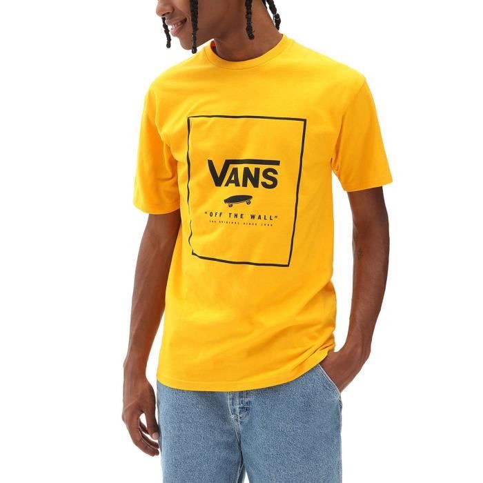 Vans T-Shirt pour Homme Classic Print Box Jaune VN0A5E7YZ5K