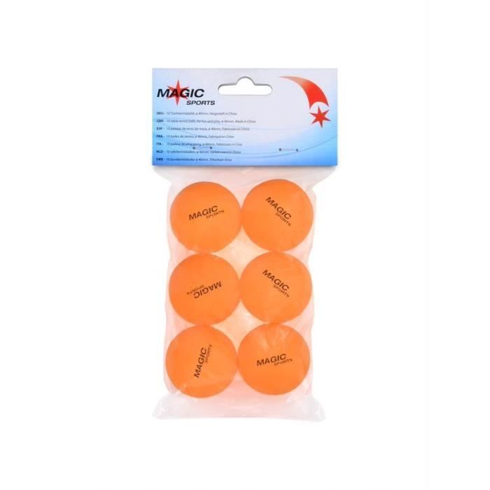 Lot de 6 balles de tennis de table
