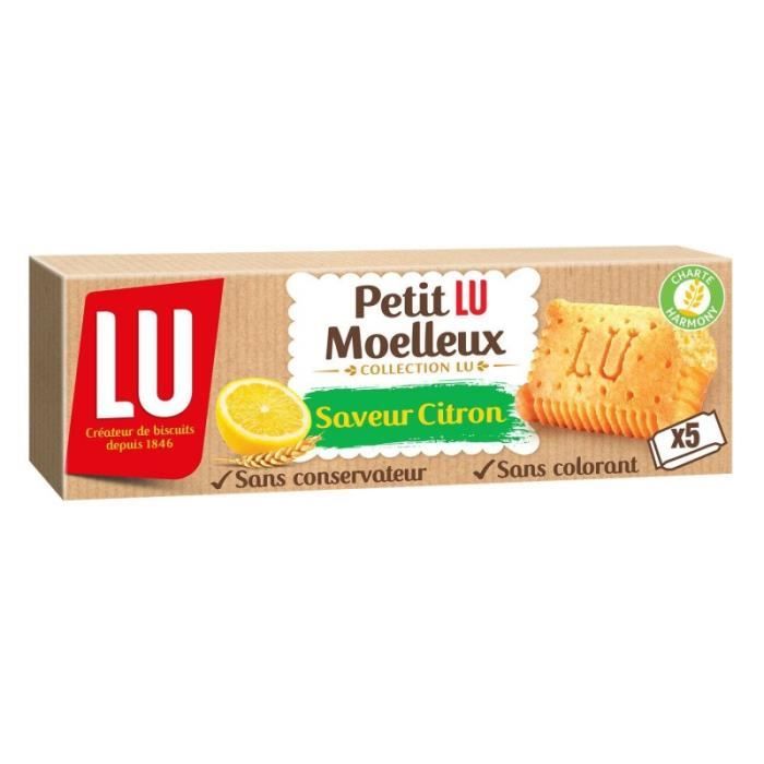 PETIT LU - Petit Moelleux Citron 140G - Lot De 4
