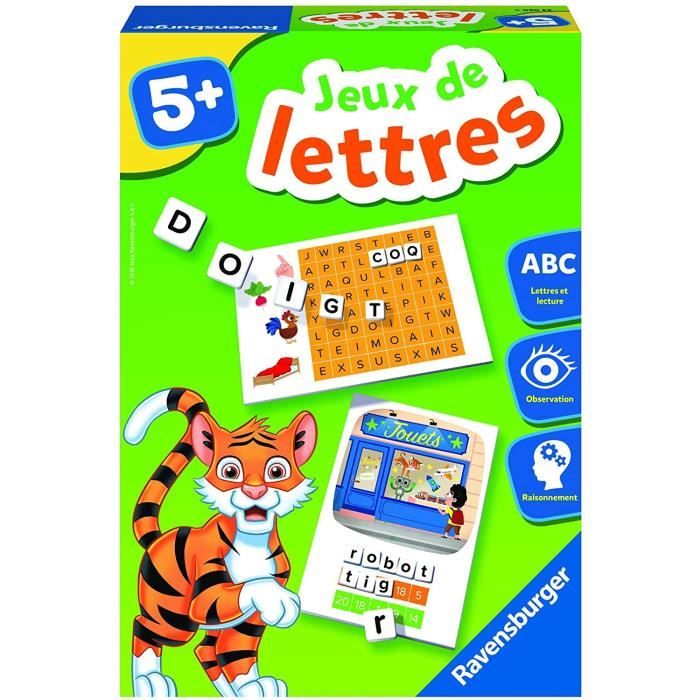 ravensburger- jeu educatif- jeux de lettres- a partir de 5 ans- 24060