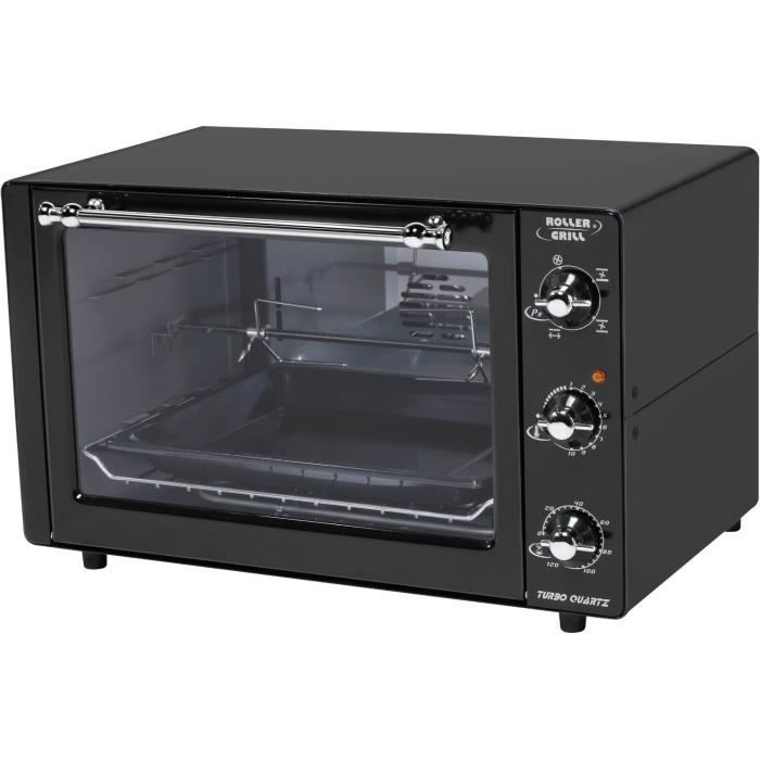 Mini Four ROLLER GRILL Turbo Quartz TQ300A Acier noir à poser