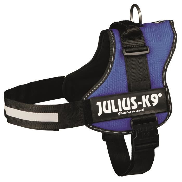 Harnais Power Julius-K9 - 3 - XL : 82-118 cm-50 mm - Bleu - Pour chien