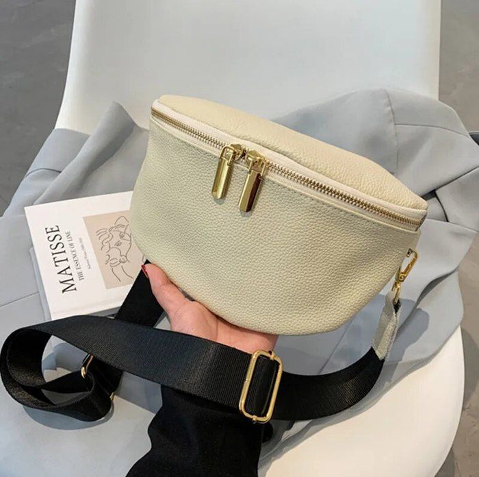 Sacs de poitrine sac banane pour femmes onde bandoulière taille Pack toile course taille sac décontracté Fanny Packs Sport demi-lune ceinture sac  1524