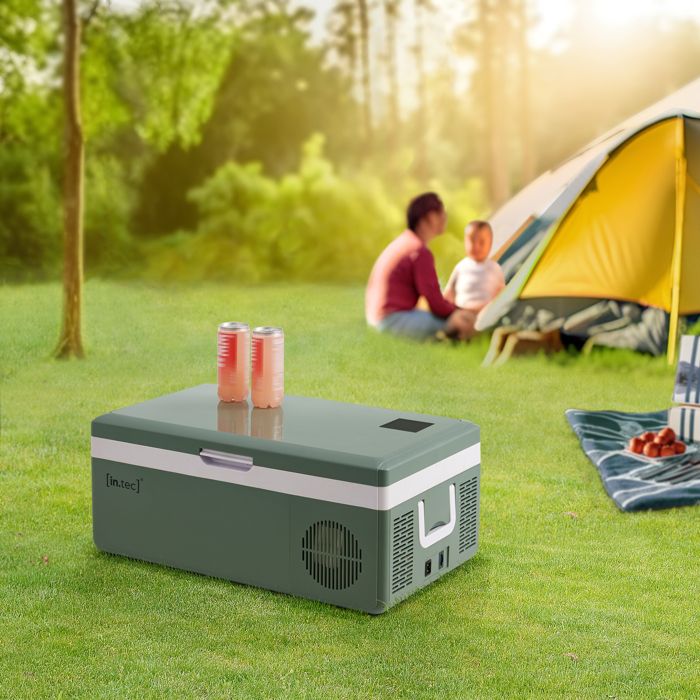 Glacière électrique portable Arnesano capacité 15 L vert militaire