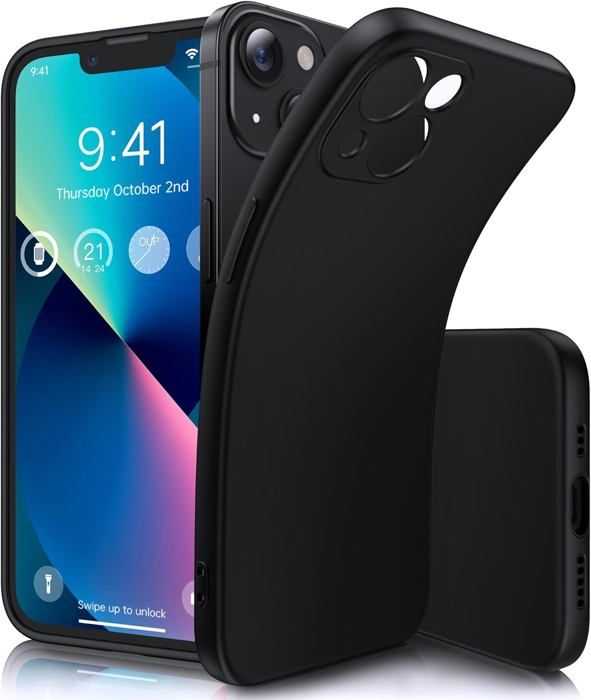Coque Antichoc Odeydo Pour IPhone 13 - Noire, Avec Support, Anti-rayures - Neuf